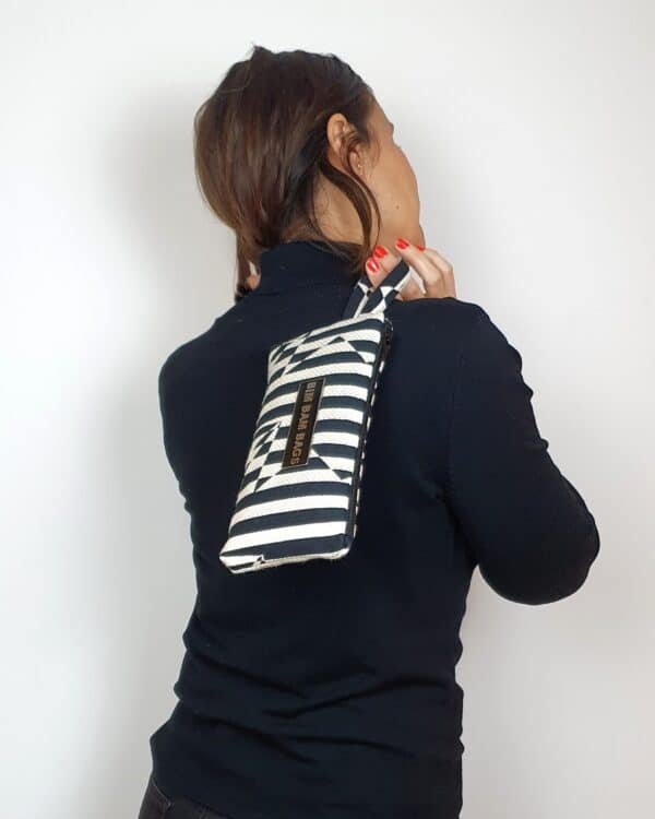 Wristlet Black stripes